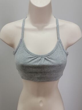 Victorias Secret Bralette Yoga Top Sports Bra Heather Grey Sz. S